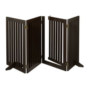 Northio Rjava Pasja Vrata z Vrati, Nastavljiva, 70 cm