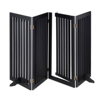 Northio Črna Pasja Vrata z Vrati, Nastavljiva, 92 cm