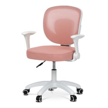 Autronic Otroški pisarniški stol Children's chair, height adjustable, pink mesh, KA-K1062 PINK