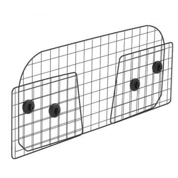 VEVOR Avtomobilska pregrada za psa nastavljiv delilec 90x416 cm črna
