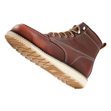 VEVOR Delovne škornje jekleni čevelj nepremočljivi moc prst 295x118x18 cm rjavi