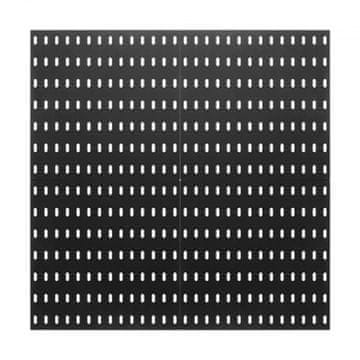 VEVOR Komplet za organizacijo stene z luknjami 28x28x12 cm Črna