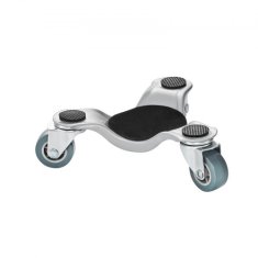 VEVOR Voziček za pohištvo 3-kolesni težka izvedba 16x16x55 cm jeklo črna