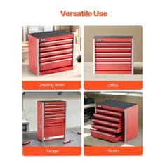 VEVOR Orodjarna mini predal Model 218x118x205 cm Rdeča