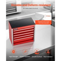 VEVOR Orodjarna mini predal Model 218x118x205 cm Rdeča