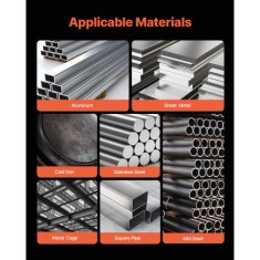 VEVOR MIG varilnik 5 v 1 sinergijska varilna naprava 430x180x320 mm 200A