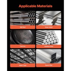 VEVOR MIG varilec 130A sinergični 2-v-1 plinski in brezplinski prenosni 33x16x23 cm