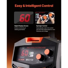 VEVOR MIG varilnik MIG130 33x16x23 cm prenosni
