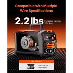 VEVOR MIG varilnik MIG130 33x16x23 cm prenosni