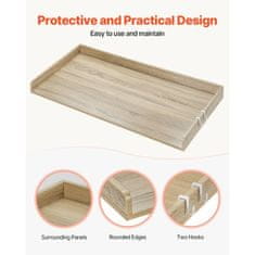 VEVOR Pralni sušilni stroj pult 1370x700x69 mm hrast