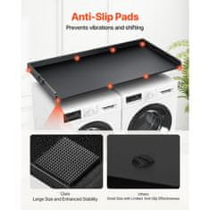 VEVOR Pralni in sušilni stroj pult 1370x700x69 mm črn