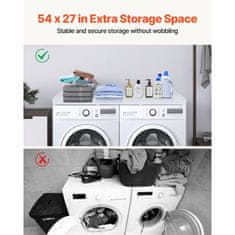 VEVOR Pralni in sušilni stroj pult 1370x700x69 mm bela