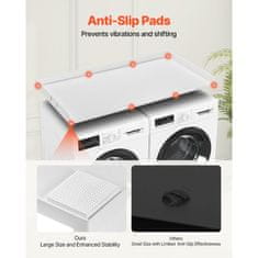 VEVOR Pralni in sušilni stroj pult 1370x700x69 mm bela