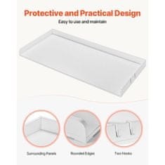 VEVOR Pralni in sušilni stroj pult 1370x700x69 mm bela