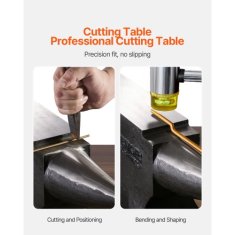 VEVOR Anvil Enoročni rog 312x64 mm kovinsko orodje za kovaštvo