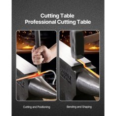 VEVOR Anvil enojni rog 403x81 mm 25 kg kovinsko delo