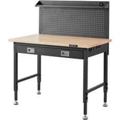 VEVOR Delovna miza SHFGM4824GR 1219x61x711-1003 cm rjava