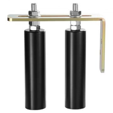 VEVOR Komplet valjaka za drsna vrata 200x180x45 mm črne barve