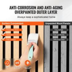 VEVOR Akustični stenski panel 1200x600x21 mm svetli hrast