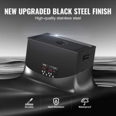 VEVOR Ultrazvočni čistilec TH-SPQXJ-100A 535x332x338 mm 30L