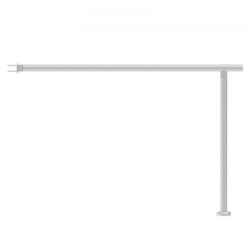 VEVOR Komplet ograje za teraso z ograjo 120x8x923 cm srebrne barve