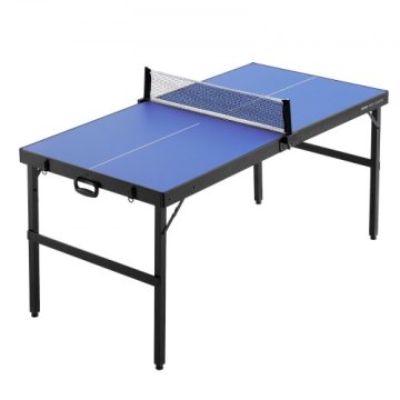VEVOR Namizni tenis miza srednje velikosti zložljiva 1526x665x718 mm za notranjo uporabo