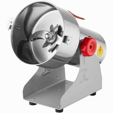 VEVOR Mlin za žito električni 1000g visoka hitrost 3000W 225x19x37 cm srebrne barve