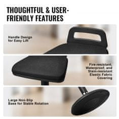 VEVOR Aktivni stol Allen570 40x40x625-875 cm Črn