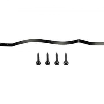 VEVOR Balustrade za teraso 51 kosov 82x25 cm črne barve