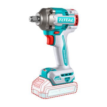 Total One-Stop Tools Akumulatorski udarni vijačnik 405Nm/1/2"/ INDUSTRIAL (Brez baterije) (TIWLI20451)