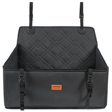 VEVOR Avtomobilski sedež za psa 75x58x36 cm črne barve