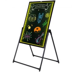 VEVOR LED tabla za pisanje sporočil 813x61 cm osvetljena izbrisljiva tabla za kredo