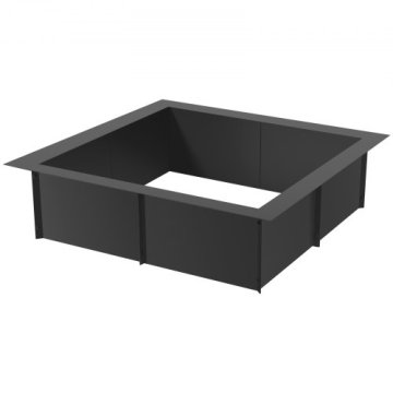 VEVOR Obroč za ogenj YCIS-30001-30 1067x1067x25 cm Črn