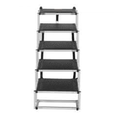 VEVOR Pasje stopnice 5-stopenjske zložljive 1170x770 mm črne