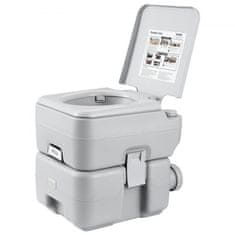 VEVOR Prenosna tlačilka za stranišče 20L 43x34x42 cm siva