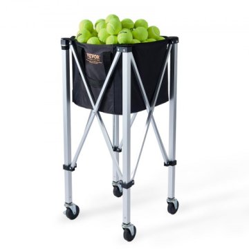 VEVOR Voziček za tenis žogice XLDD-BC150 35x35x35 cm Črn