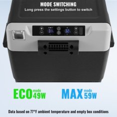 VEVOR Avtomobilski hladilnik J60 825x465x534 cm 60 L prenosni