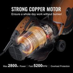 VEVOR Betonska žaga DC305 720x240x330 mm 2800W