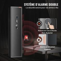 VEVOR Ognjevarna omara za 7-8 pušk 360x355x1447 mm črna