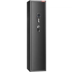 VEVOR Ognjevarna omara za 5 pušk digitalna tipkovnica 35x30x1447 cm črna