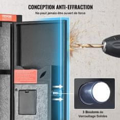 VEVOR Ognjevarna omara 250x220x1320 mm Črna