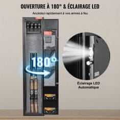 VEVOR Ognjevarna omara 250x220x1320 mm Črna