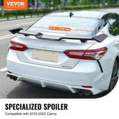 VEVOR Avtomobilski spojler GT krilo 1470x315x105 mm črn