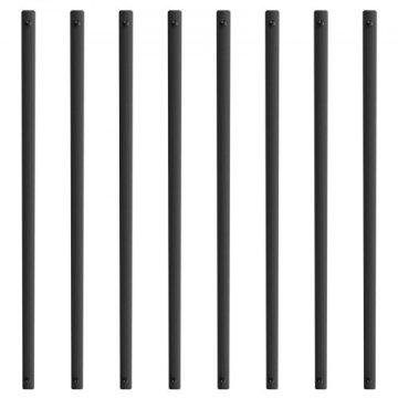 VEVOR Stopniščni kovinski balustri BP-295in-51 25x55x750 mm črni