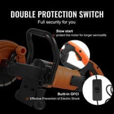 VEVOR Betonska žaga DC180 660x220x325 mm 63 mm globina rezanja