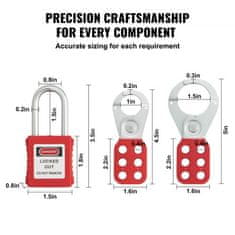 VEVOR Komplet za električno zaklepanje in označevanje 60 kosov za shranjevanje