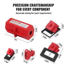 VEVOR Komplet za zaklepanje in označevanje 59-delni komplet za električno varnost 102 kg
