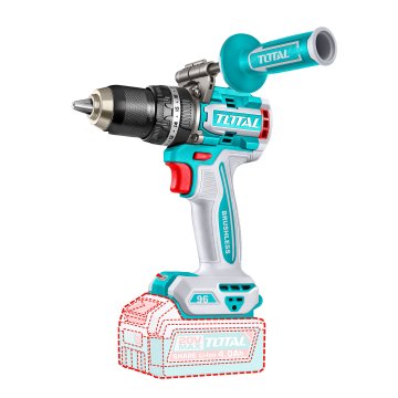 Total One-Stop Tools Kompaktni brezkrtačni akumulatorski vrtalnik N 2100prm/96Nm/P20S/ INDUSTRIAL (Brez baterije) (TIDLI209685)