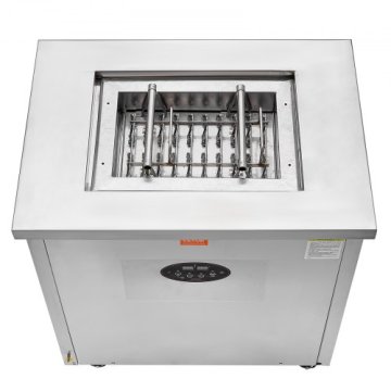 VEVOR Stroj za sladoled na palčki enojna kalupna plošča 40 kosov nerjaveče jeklo