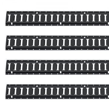 VEVOR Komplet za pritrdilno tirnico 18-delni E tirni set 1524 cm tirnice črna
